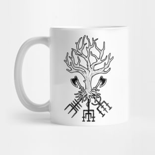 Axes and Vegvisir Runes - Yggdrasil Mug